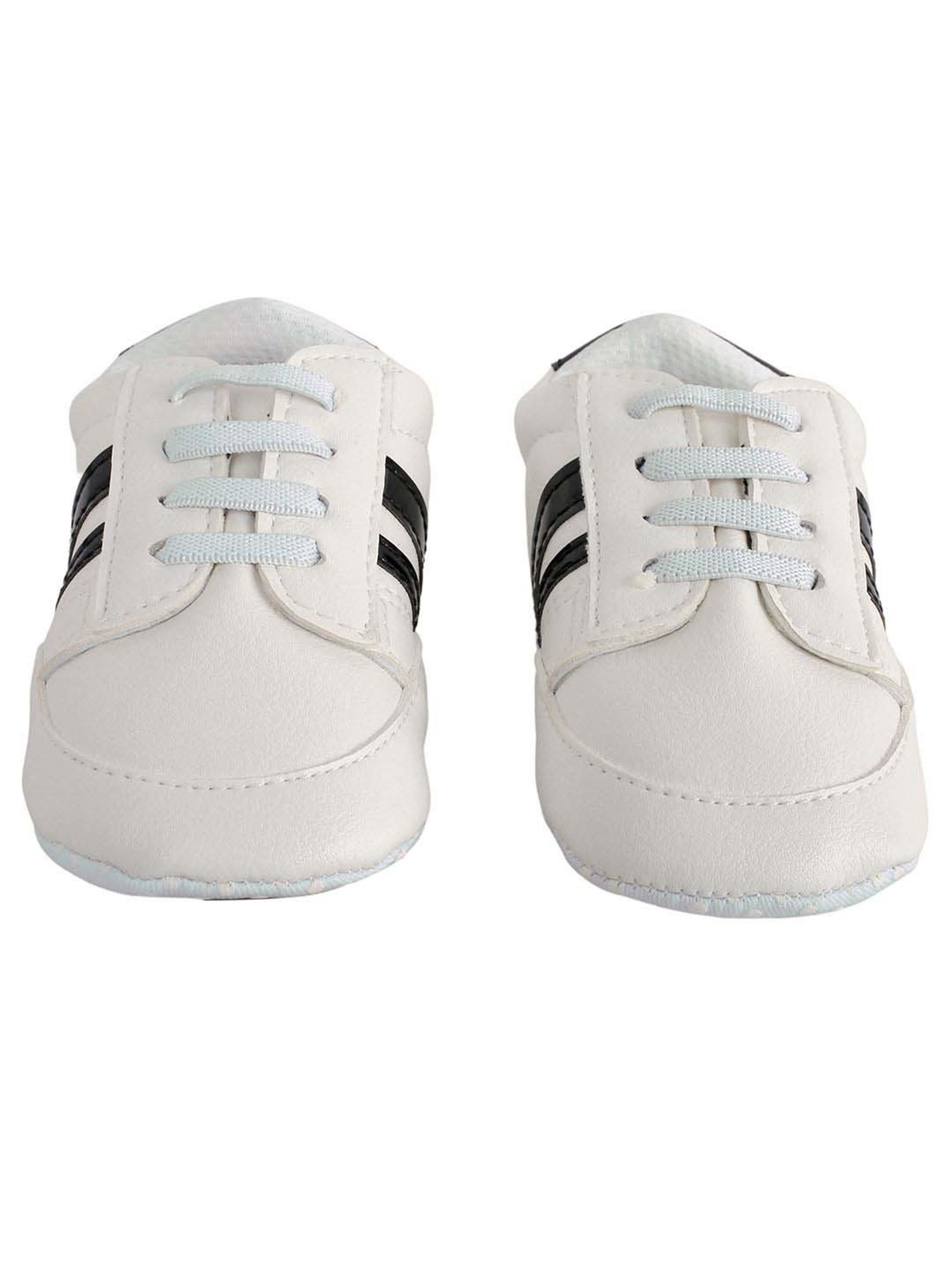 Baby Moo Kids White & Black Casual Booties