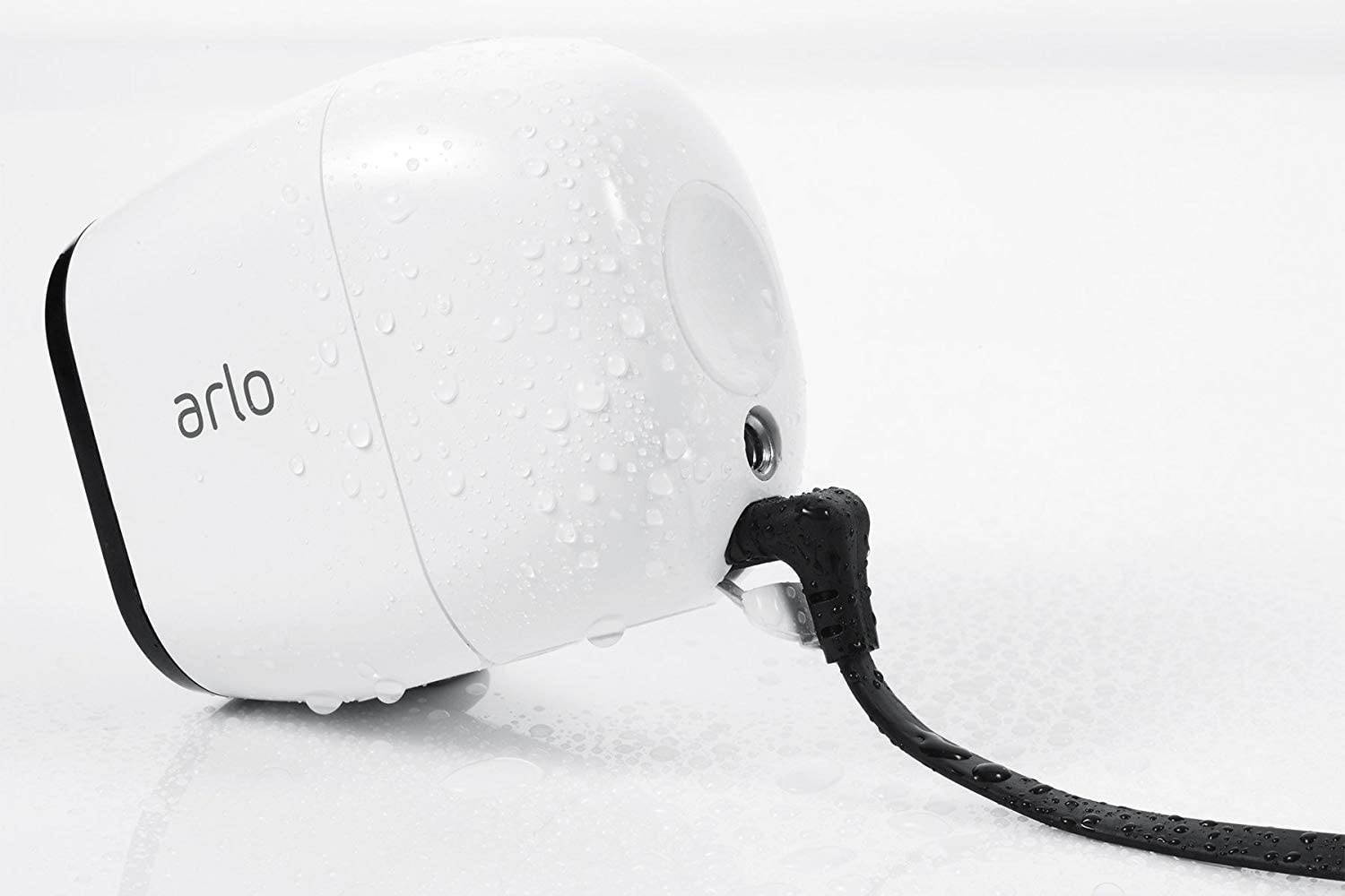 Wasserstein Solar Panel Compatible with Arlo Pro and Arlo Pro 2 - Power Your Arlo Surveillance Camera continuously (White)