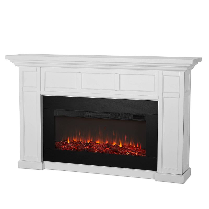 Real Flame Alcott Landscape Electric Fireplace White