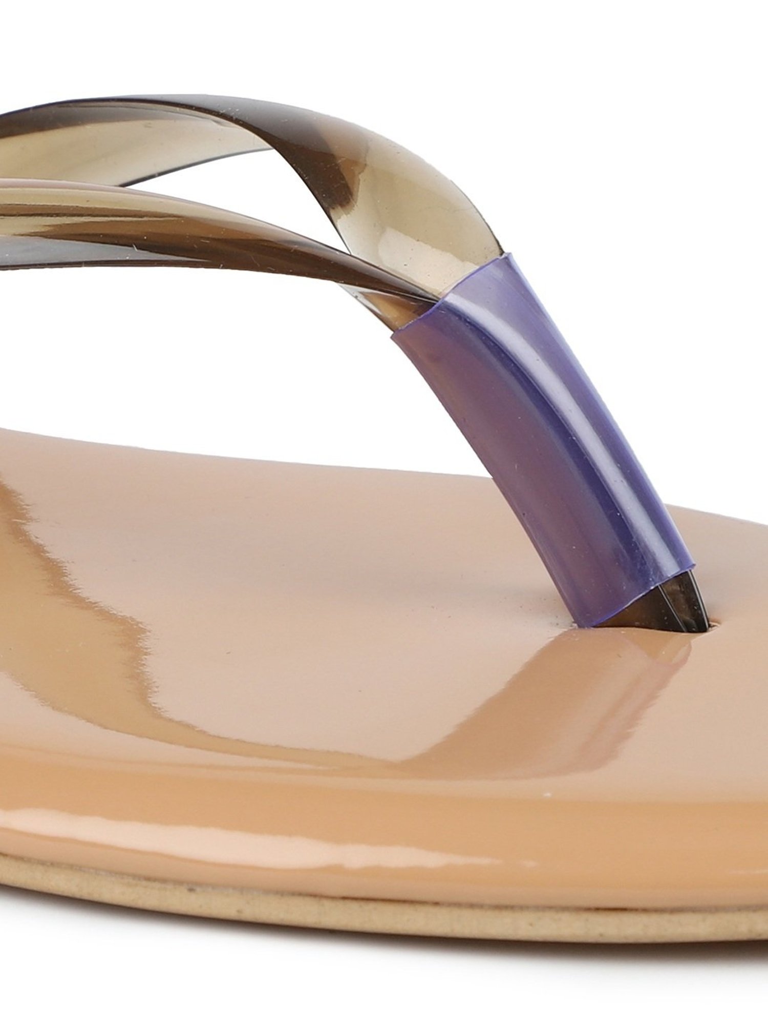 Design Crew Women's Beige Thong Sandals