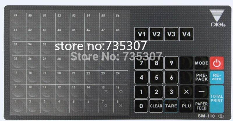 new original sm110 keyboard film sm110p overlay for DIGI sm-110p sm-110p plus weighing scale