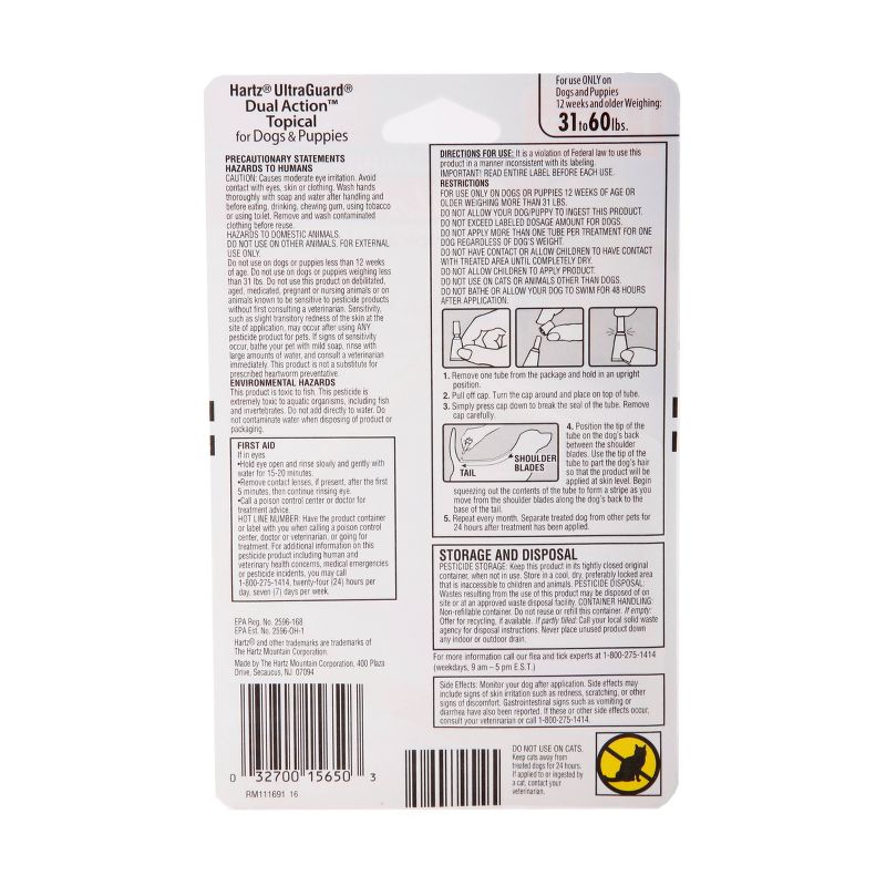 Hartz Dual Action Insect Prevention - L