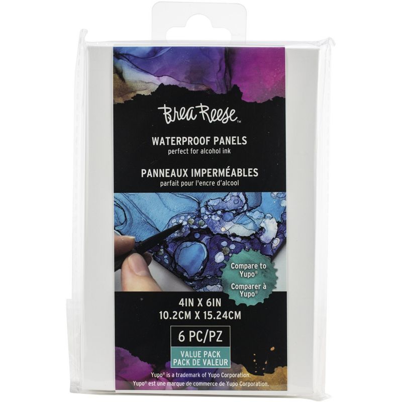 Brea Reese Waterproof Panels 4"X6" 6/Pkg-White