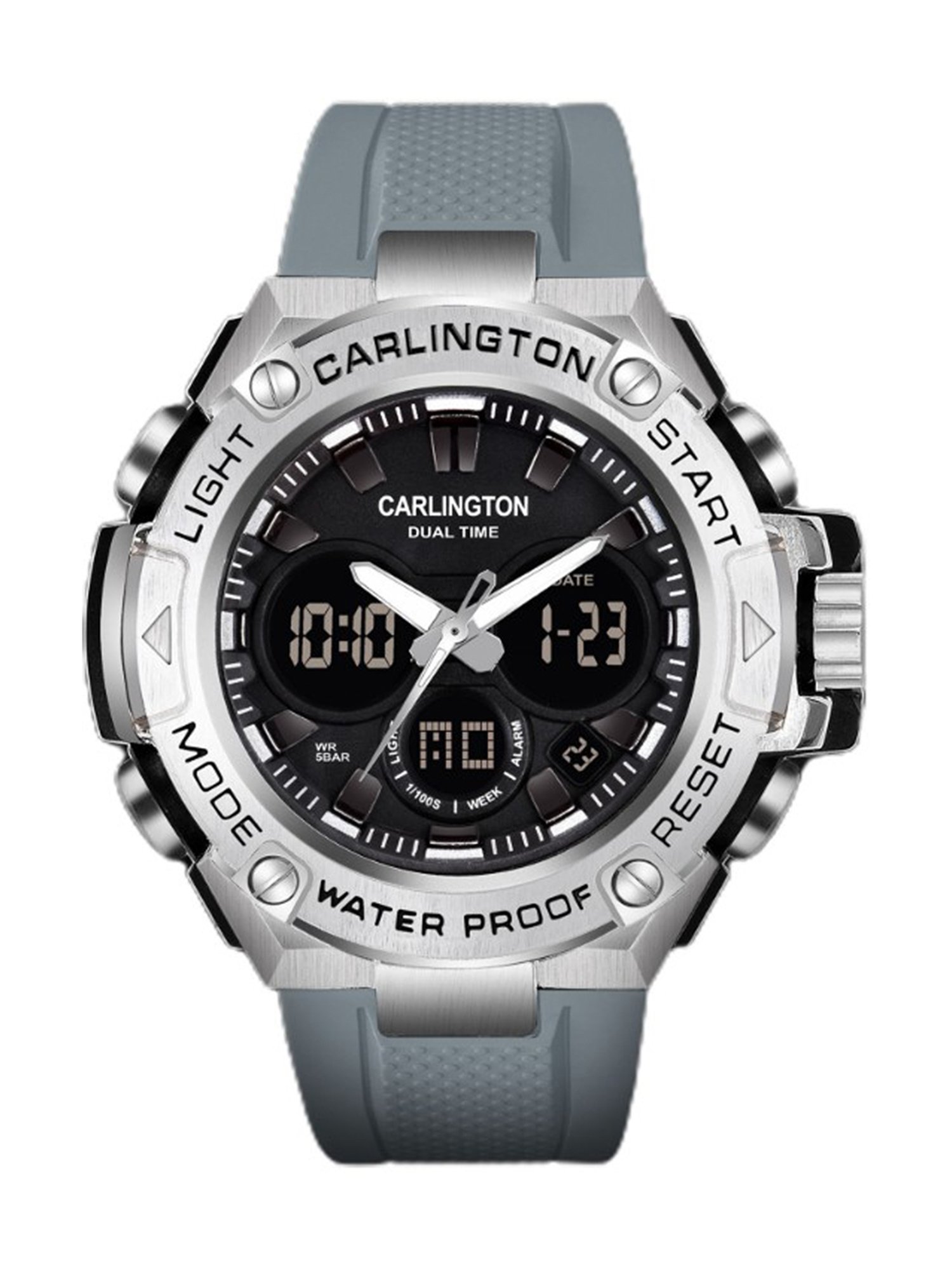 Carlington Endurance 9107 Grey Chronograph Watch for Men