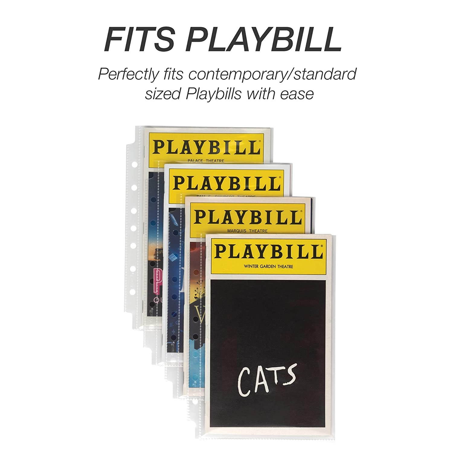 Samsill 100 Mini Clear Heavyweight Sheet Protectors, Top Loading 7 Hole 5.5 x 8.5 Inch Page Protectors for Mini Ring Binders, Archival Safe, Bulk 100 Pack