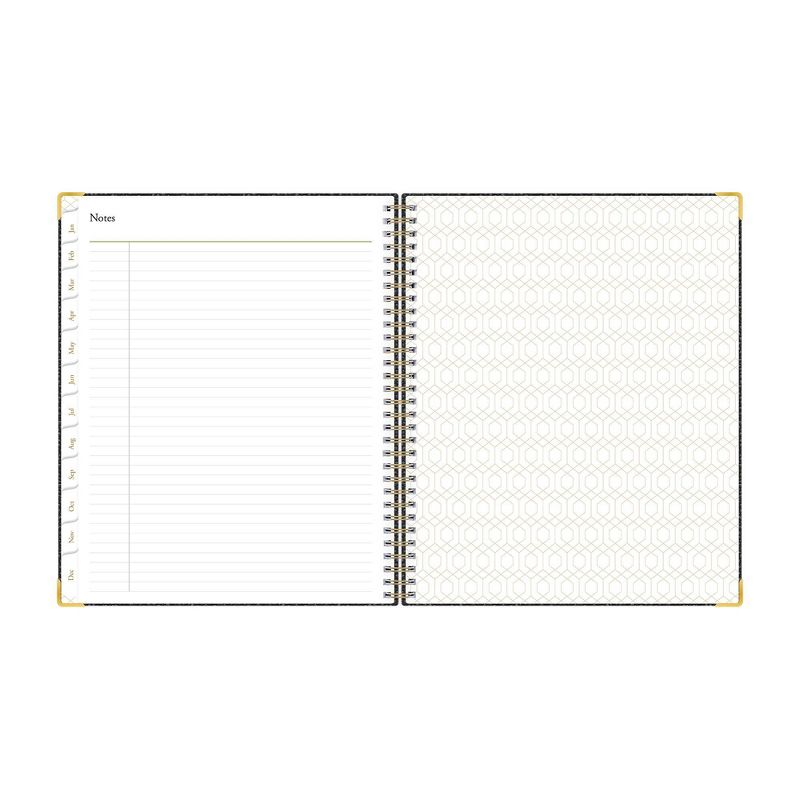2021 Planner 7" x 9" Hard Cover Weekly/Monthly Wirebound Charcoal - Blue Sky