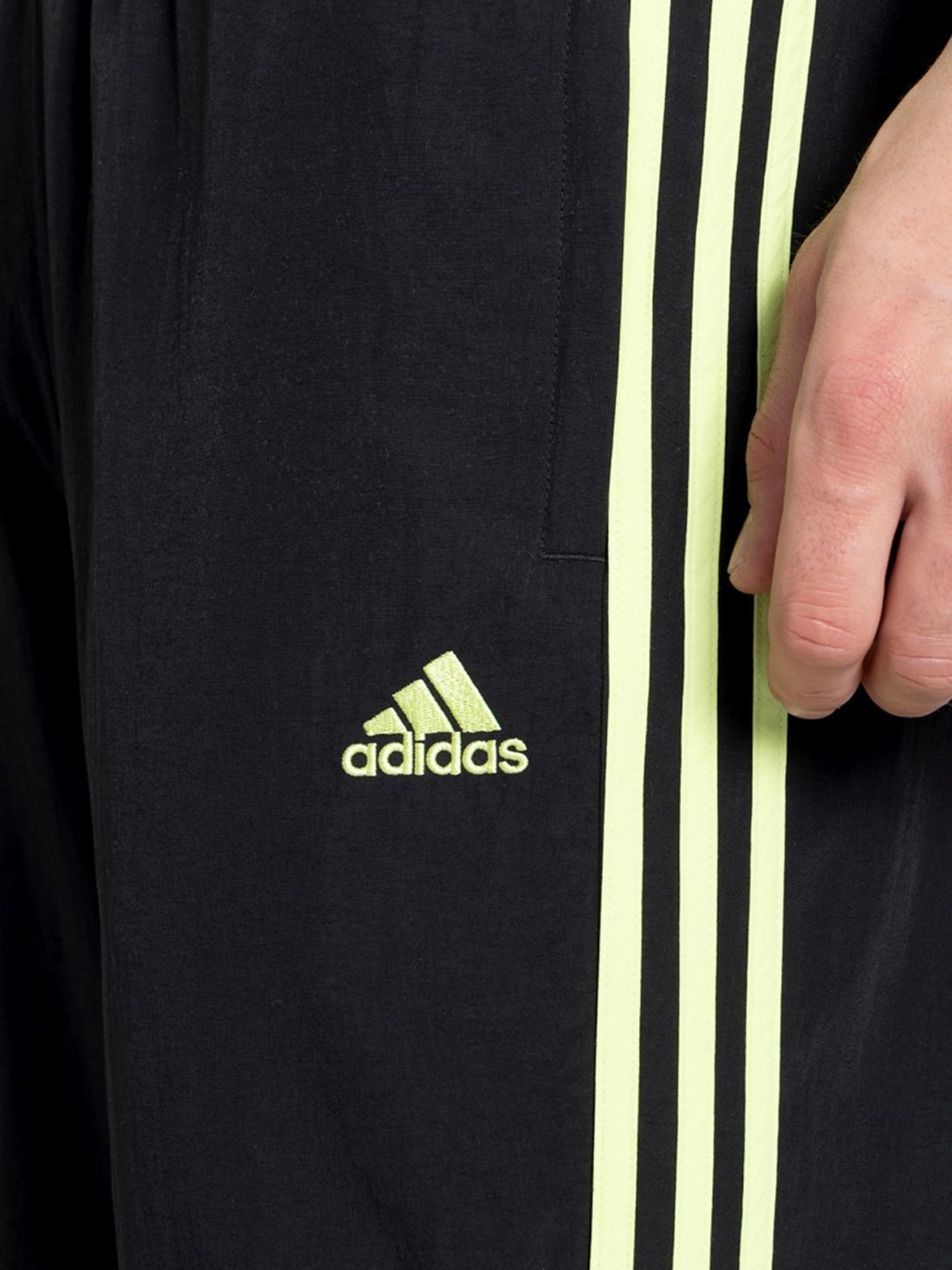 Adidas Black Regular Fit Printed Joggers