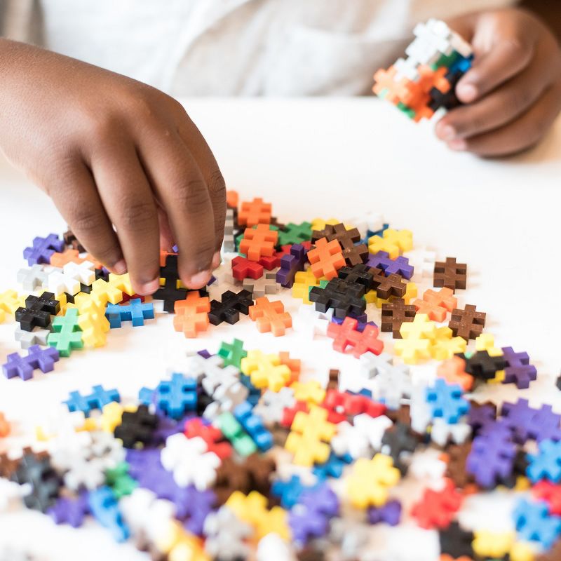 Plus-Plus 240 Piece Basic Color Tube Set & Baseplate Duo - Building STEM Toy