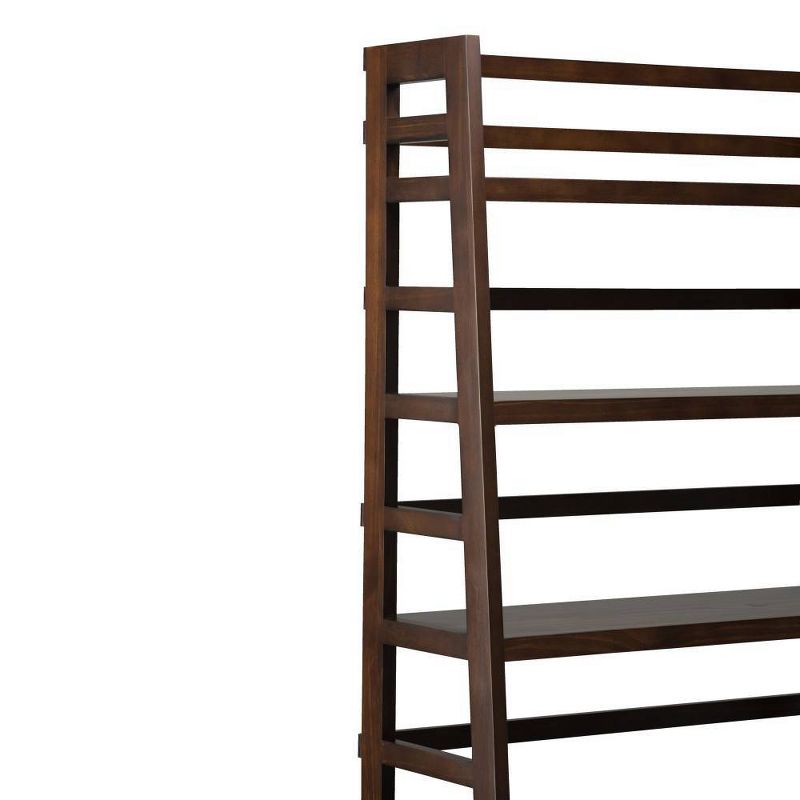 72"x36" Normandy Wide Ladder Shelf Bookshelf Brown - WyndenHall