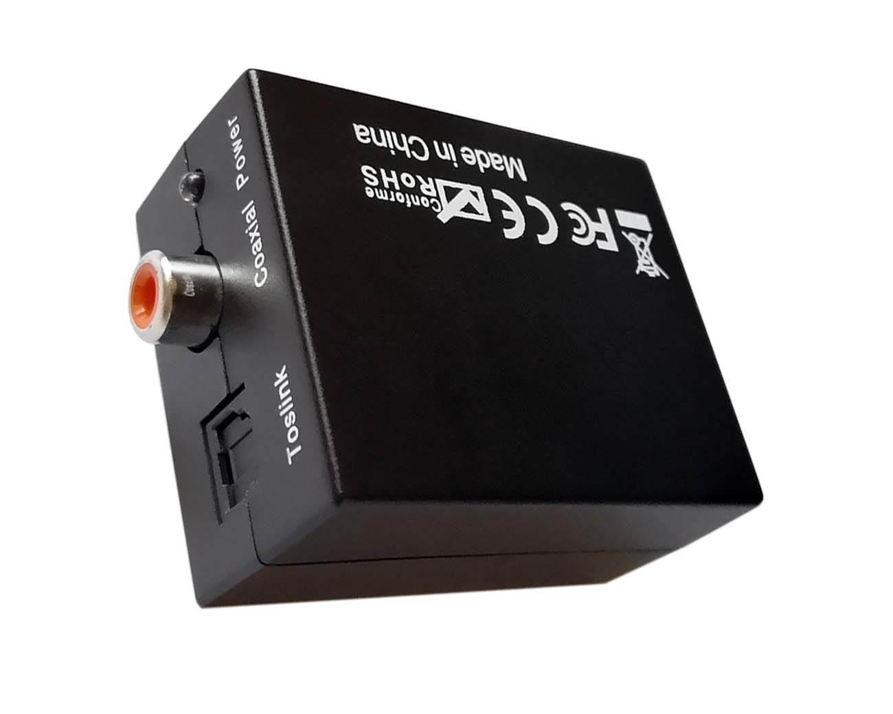 easyday DAC Digital to Analog Audio Converter Adapter Digital Optical Coaxial Toslink to RCA Analog Converter with Optical Cable