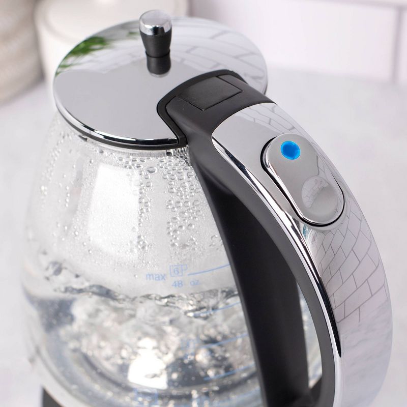 Capresso H2O Glass Electric Water Kettle – Stainless Steel 240.03