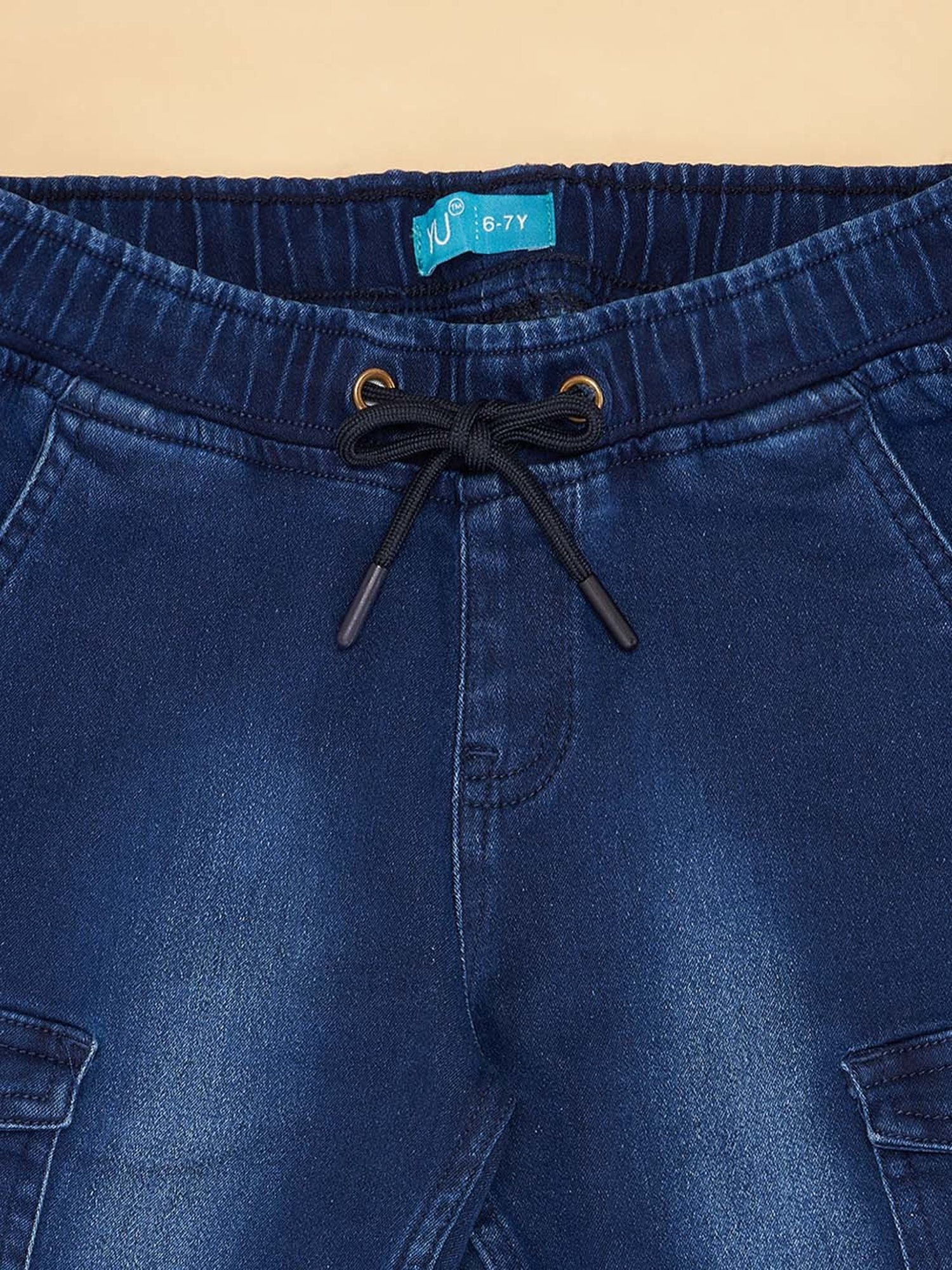 YU by Pantaloons Kids Blue Regular Fit Shorts