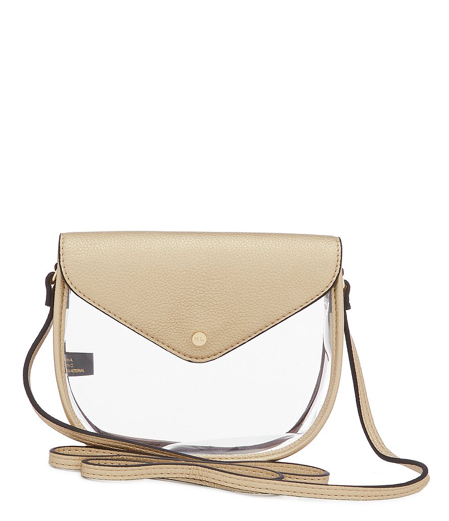Kate Landry Saddle Clear Stadium Crossbody Bag