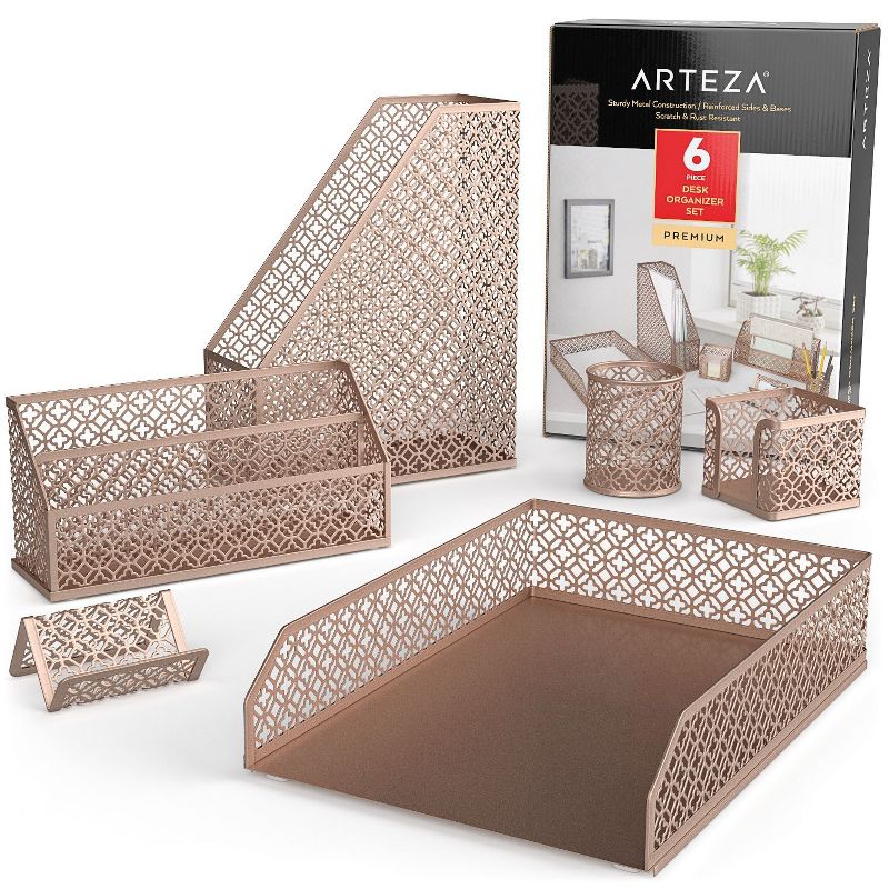 Walter Canvas Letter Tray with Drawer Blue - Bigso Box of Sweden