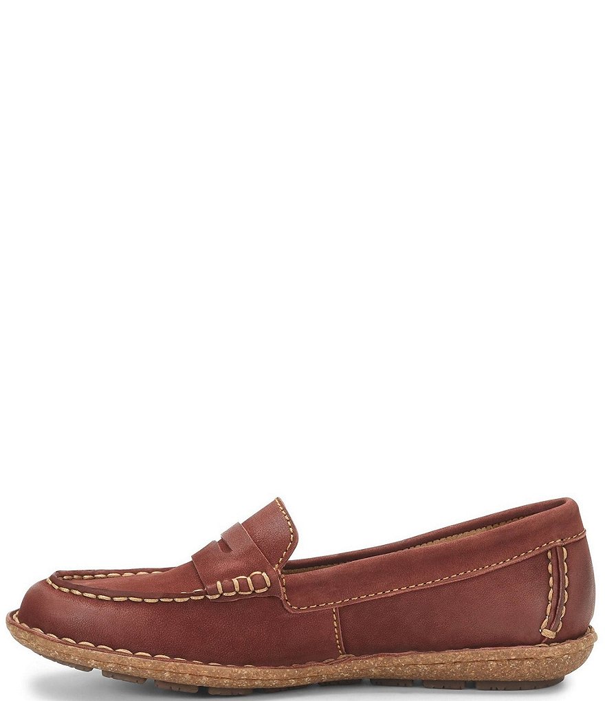 Born Nerina Suede Penny Loafers