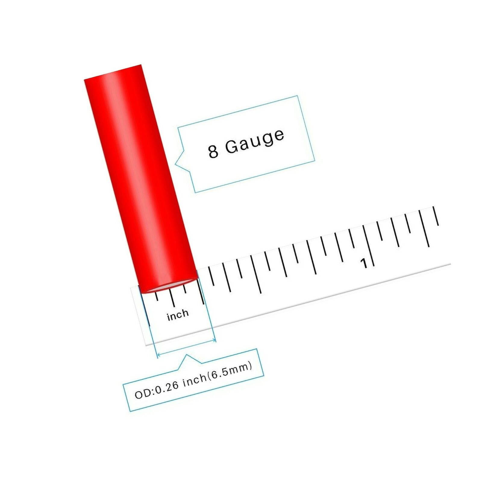 BNTECHGO 8 Gauge Silicone Wire 3 ft red and 3 ft Black Flexible 8 AWG Strande...