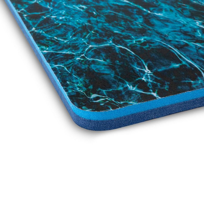 Floatation iQ HydraPong Floating Foam Swimming Pool Lounge Lake Party Game Board Pong Table Mat with 4 Ping Pong Balls, Seawater Elements