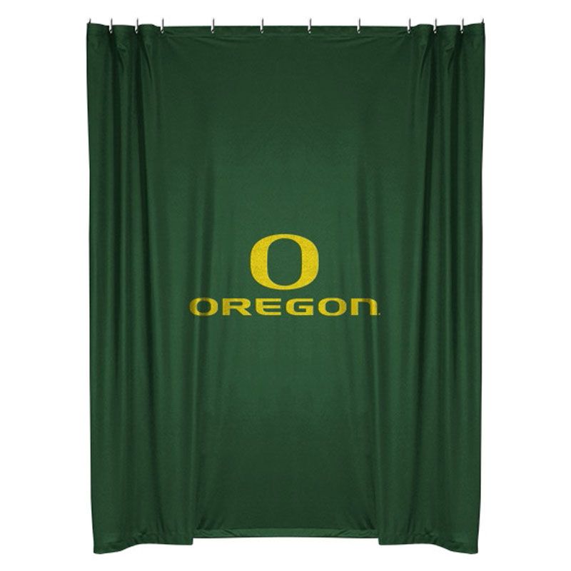 NCAA Shower Curtain College Team Logo Bathroom Accent - Oregon Ducks..
