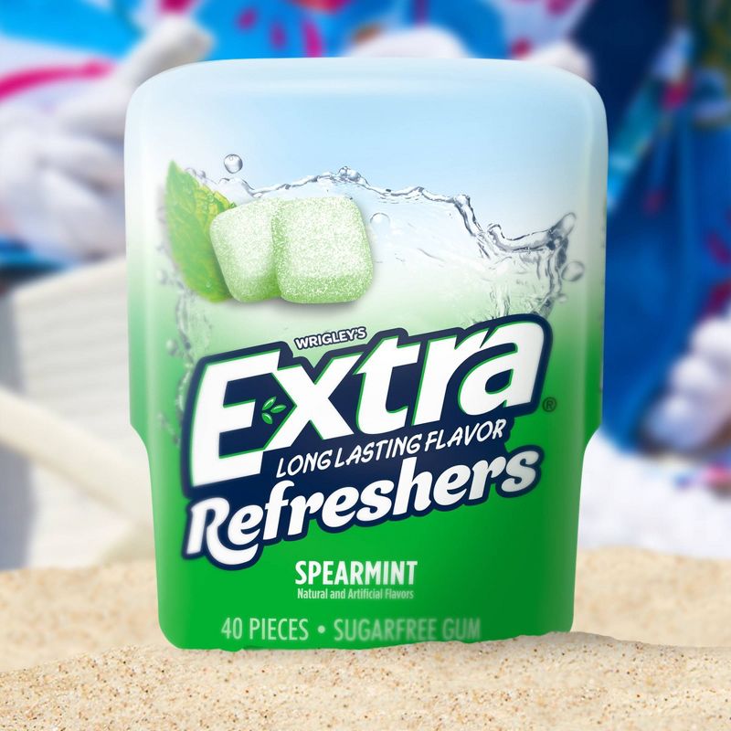 Extra Refreshers Spearmint Gum 40-Piece Bottle