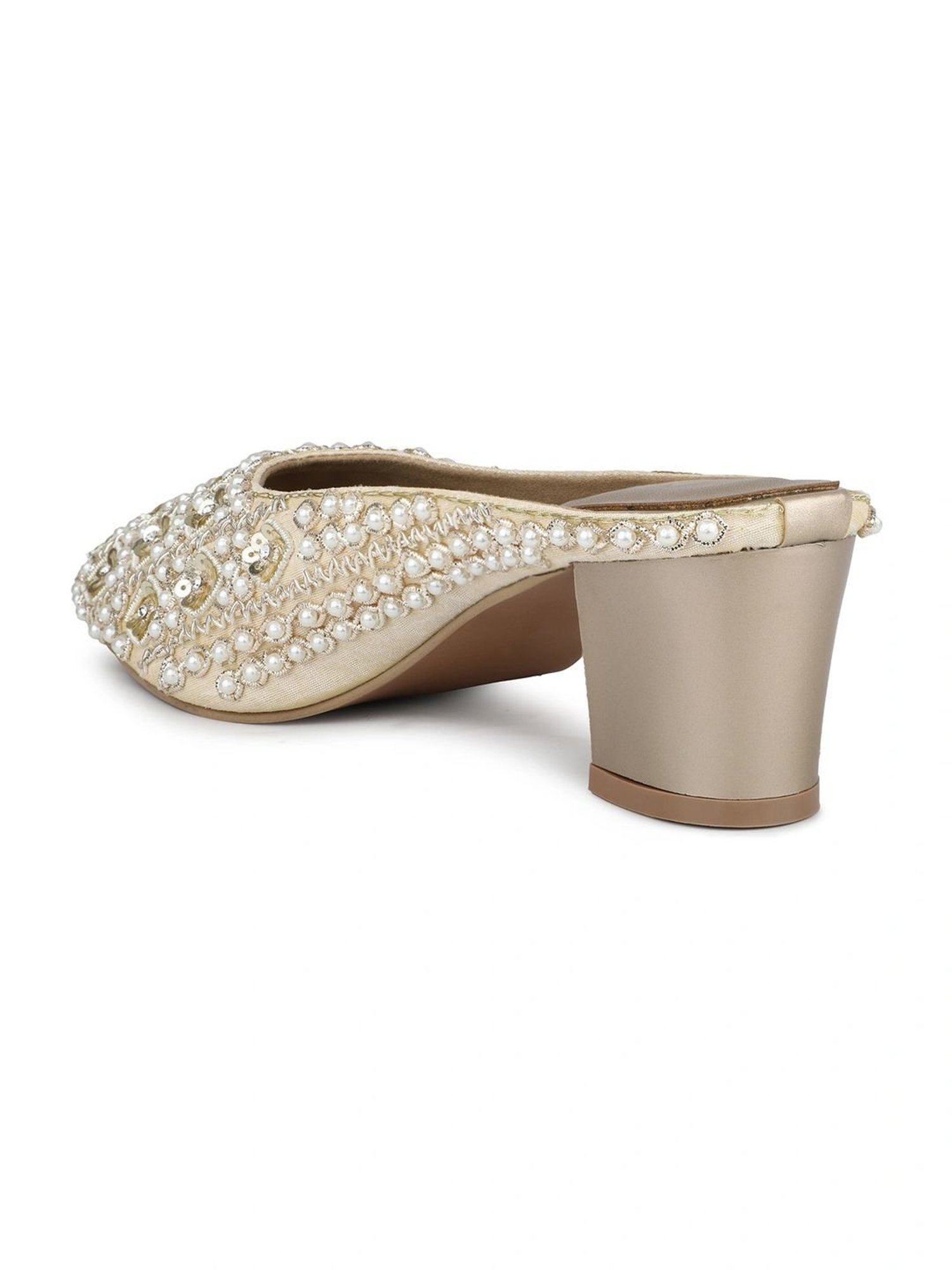Inc.5 Women's Gold Mule Shoes