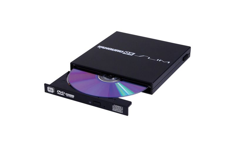 Kanguru QS Slim BD-RE Blu-ray Burner - BD-R/RE Support - 24x CD Read/24x CD Write/24x CD Rewrite - 6x BD Read/6x BD Write/2x BD Rewrite