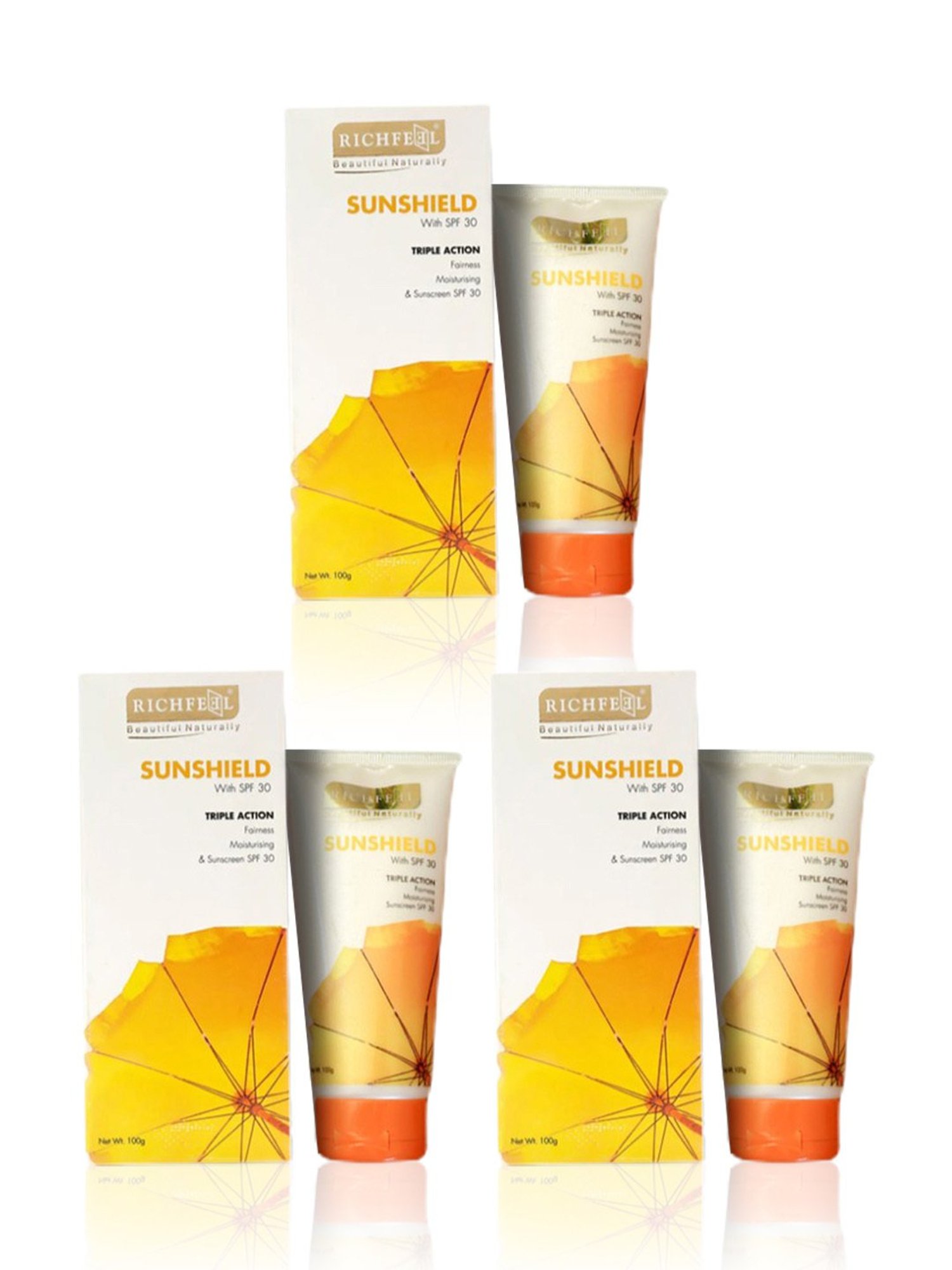 Richfeel Sunshield with SPF 30 - Pack of 3