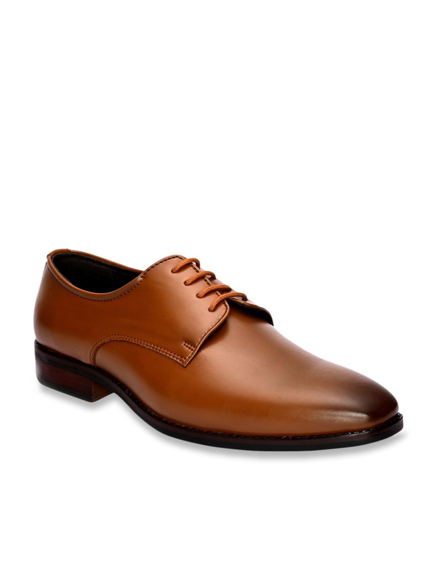San Frissco Men's Tan Derby Shoes