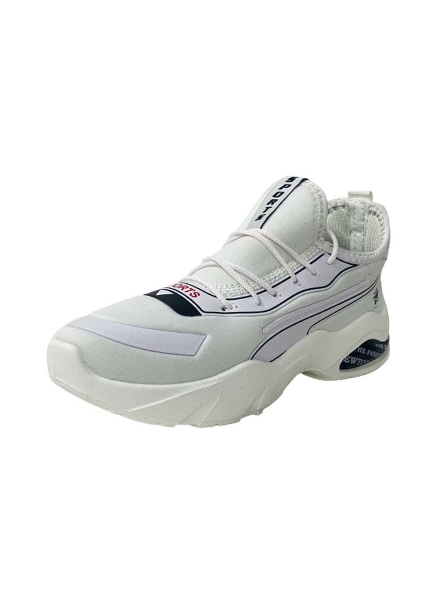 Priaansha Kids White Lace Up Shoes