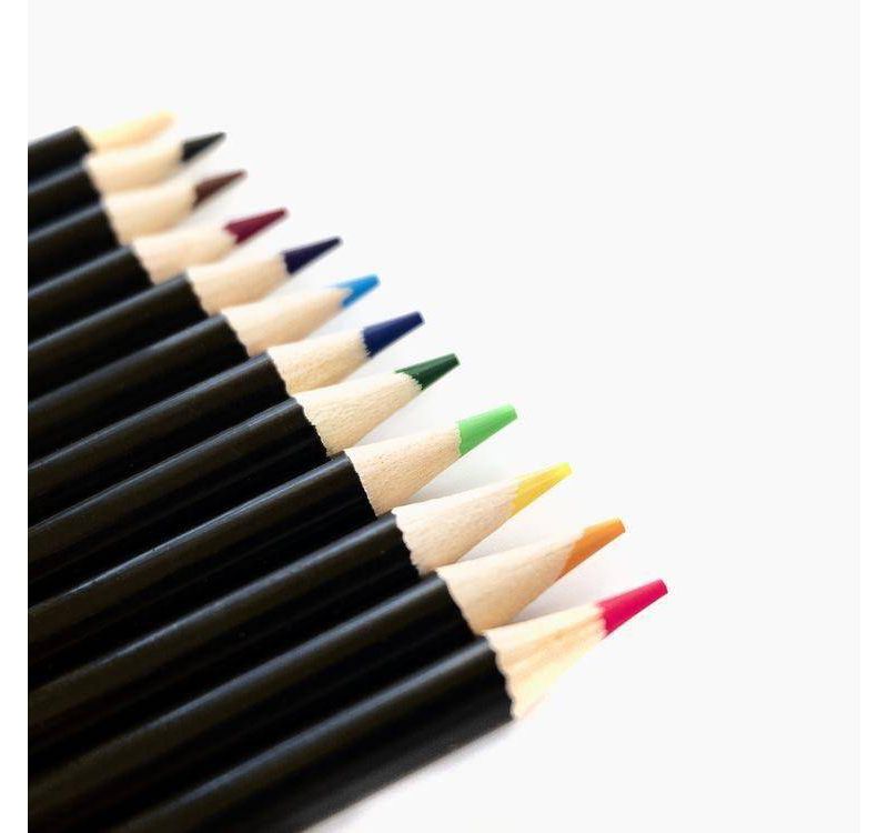 Kingart 25ct Colored Pencil w/Sketch Pad Bundle