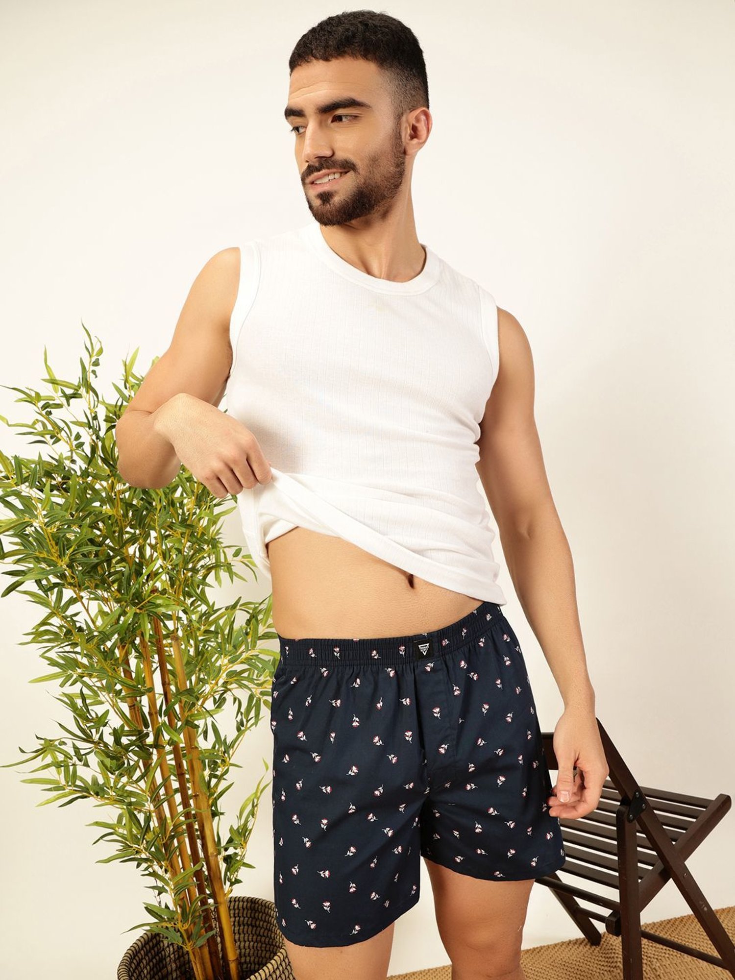 Thomas Scott Multicolored Regular Fit Printed Boxers - Pack Of 2