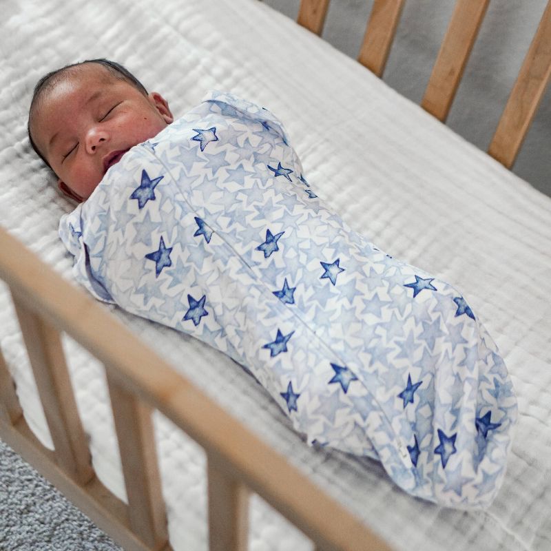 aden + anais Snug Swaddle Wraps Twinkling Stars - Blue 2pk