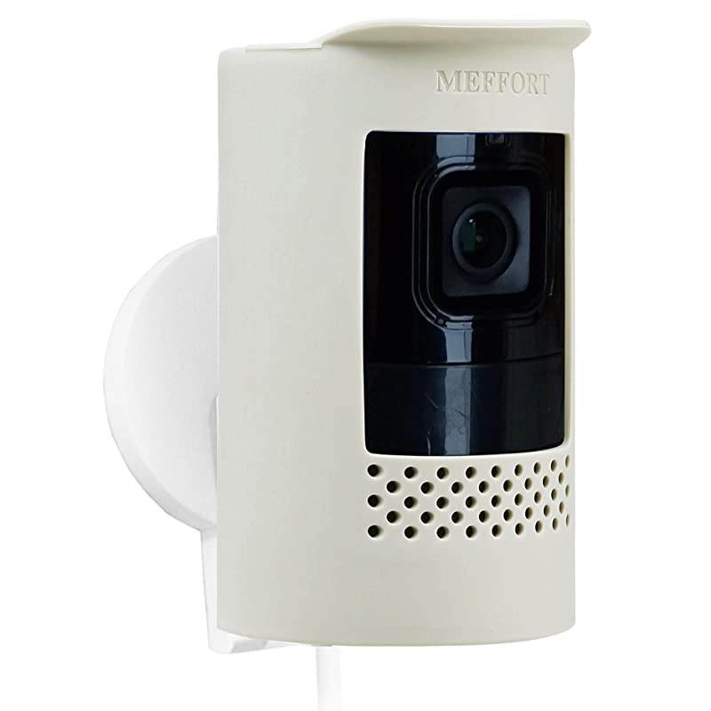 Silicone Skin Case Cover Sun Glare UV amp Weather Protection Skins Compatible for Ring Stick Up Camera Wired 2nd Generation Light Gray 1 Pack