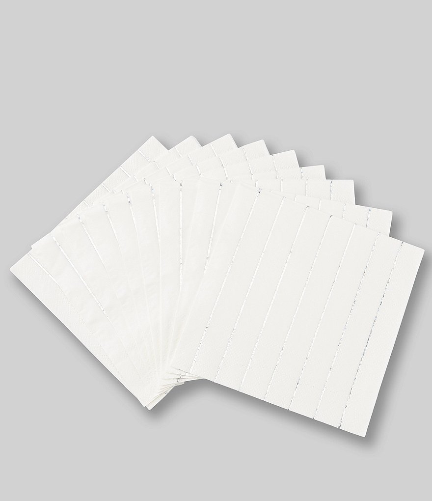 Meri Meri 16-Pack Metallic Striped Party Small Napkins