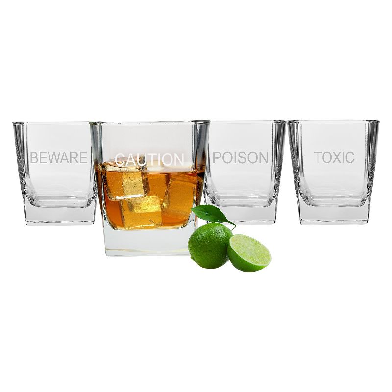 10.5oz Halloween On the Rocks Drink Glasses - 4ct