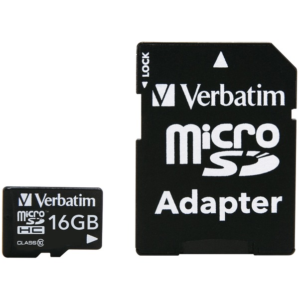 Class 10 microSDHC(TM) Card with Adapter (16 GB)