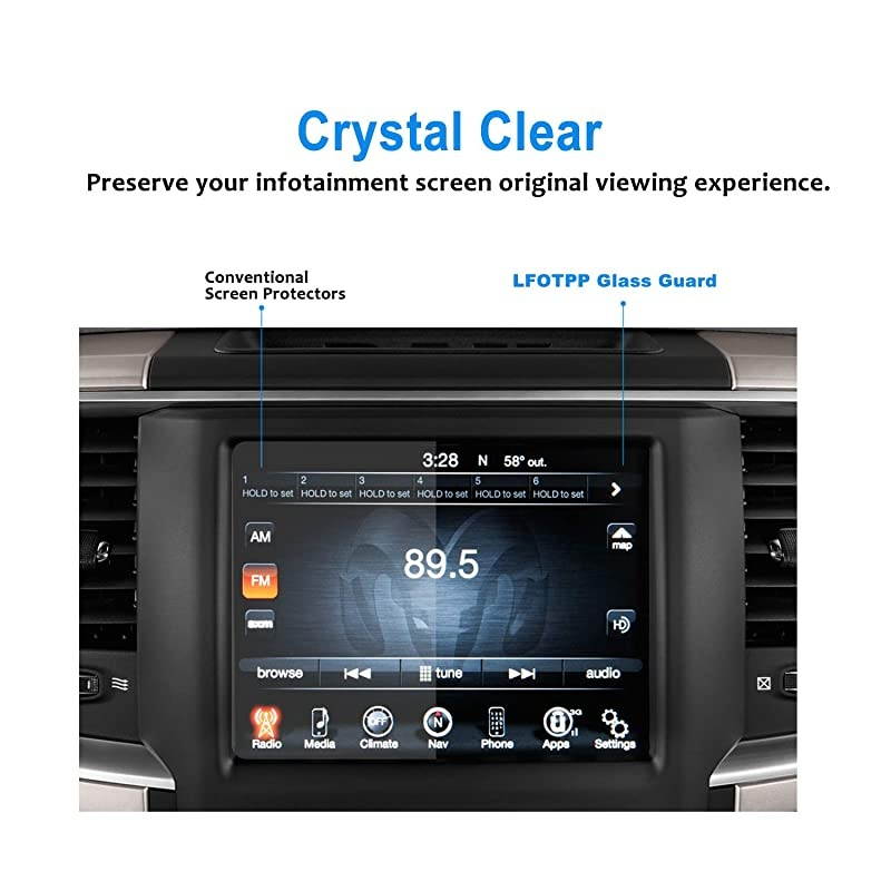 Fit for Dodge Ram 1500 2500 3500 20132018 2019 2020 Uconnect Tempered Glass Protector Special for 84 Inch inDash Center Navigation Display Screen 2 Pack