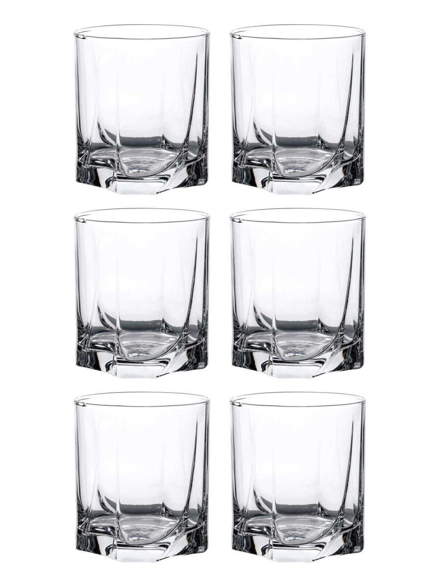 Pasabahce Luna Transparent Glass Tumbler (0.37 L) - Set of 6