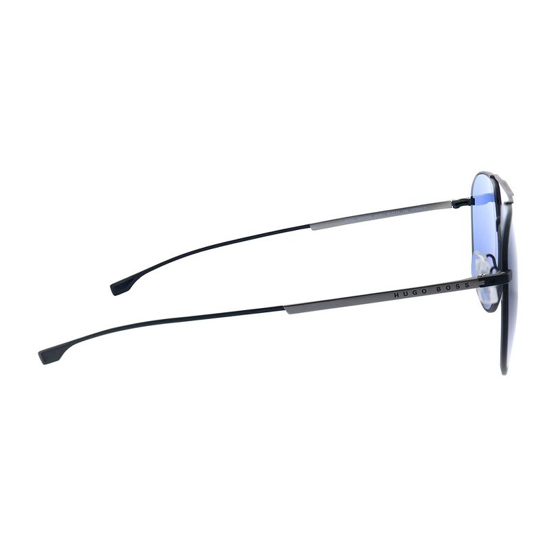 Hugo Boss 0994/F/S 003 KU Unisex Aviator Sunglasses Matte Black 63mm