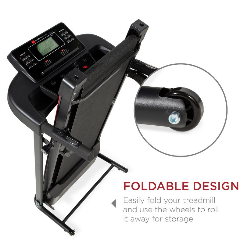 Best Choice Products Folding Treadmill with Manual Incline Fitness Workout Exercise Running Machine w/ Speakers - Black