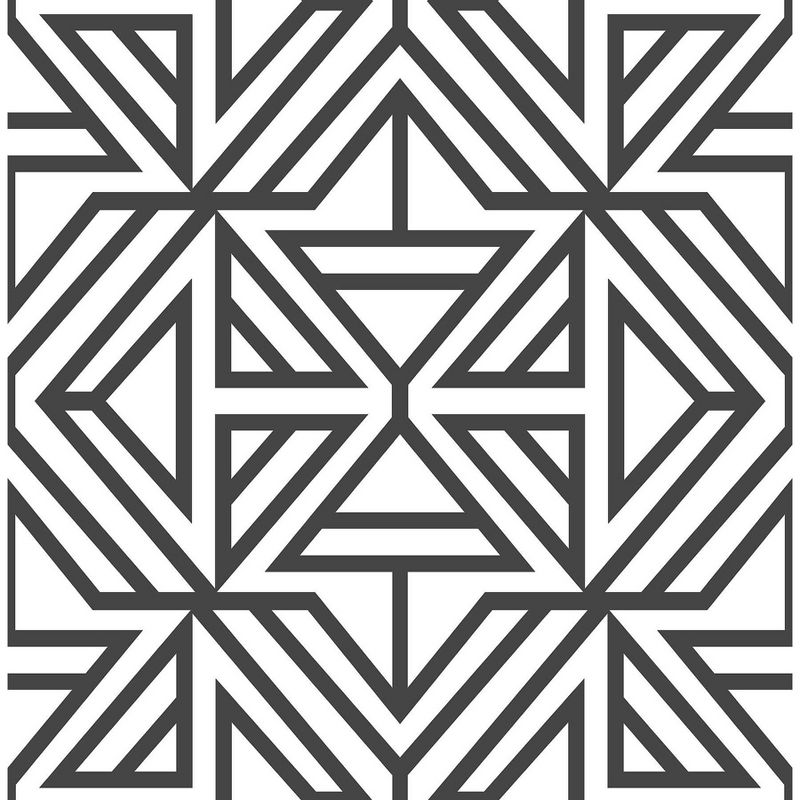 NuWallpaper Linear Peel and Stick Wallpaper Black