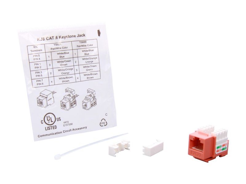 Micro Connectors CAT5 RJ45 Coupler F-F Straight