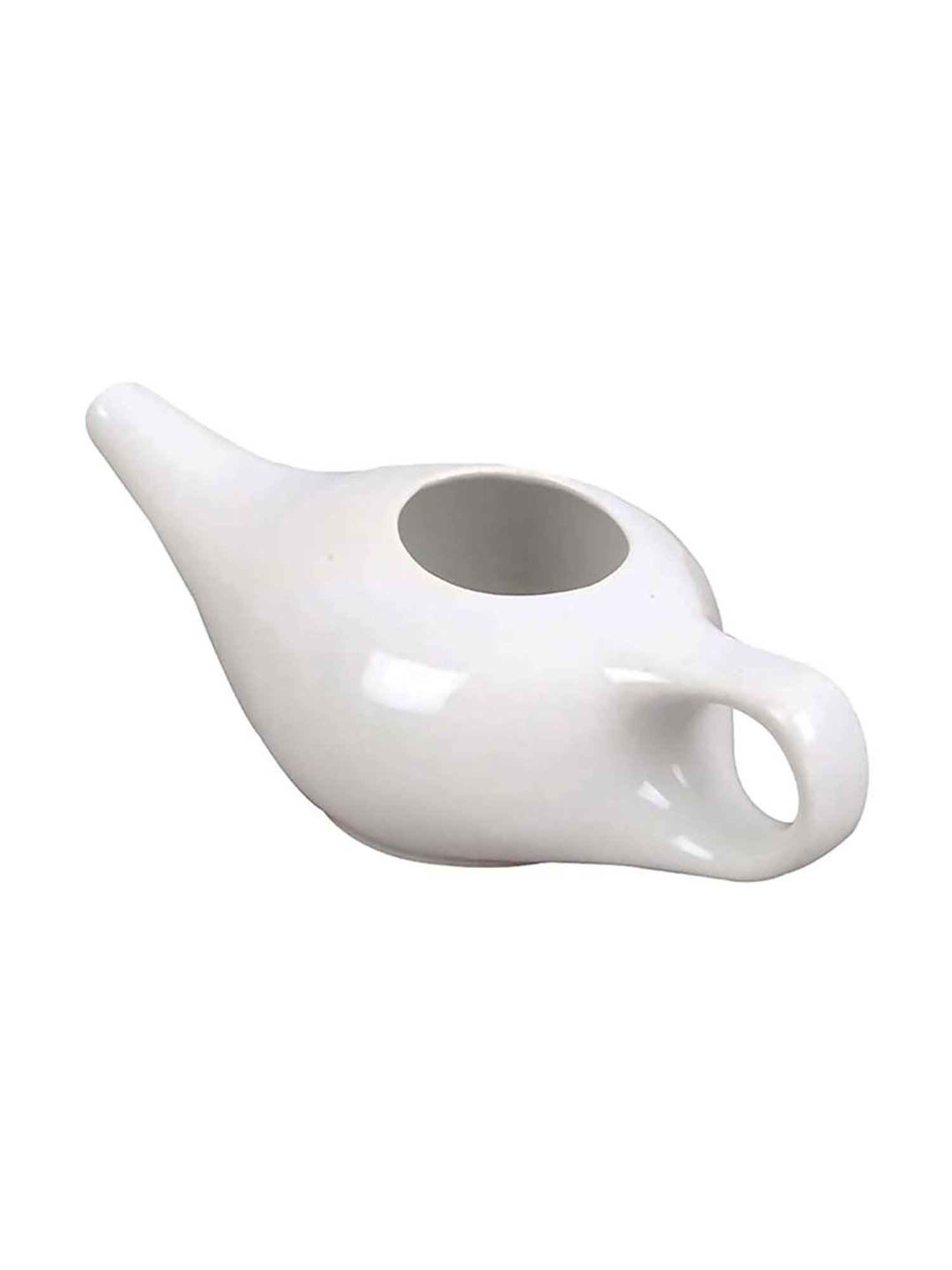 PAXMAX Ceramic Neti Pot (White)
