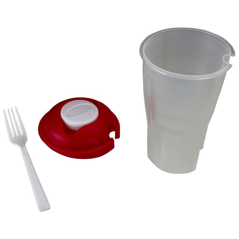 Northlight 8" Portable Salad Container with Lid and Fork