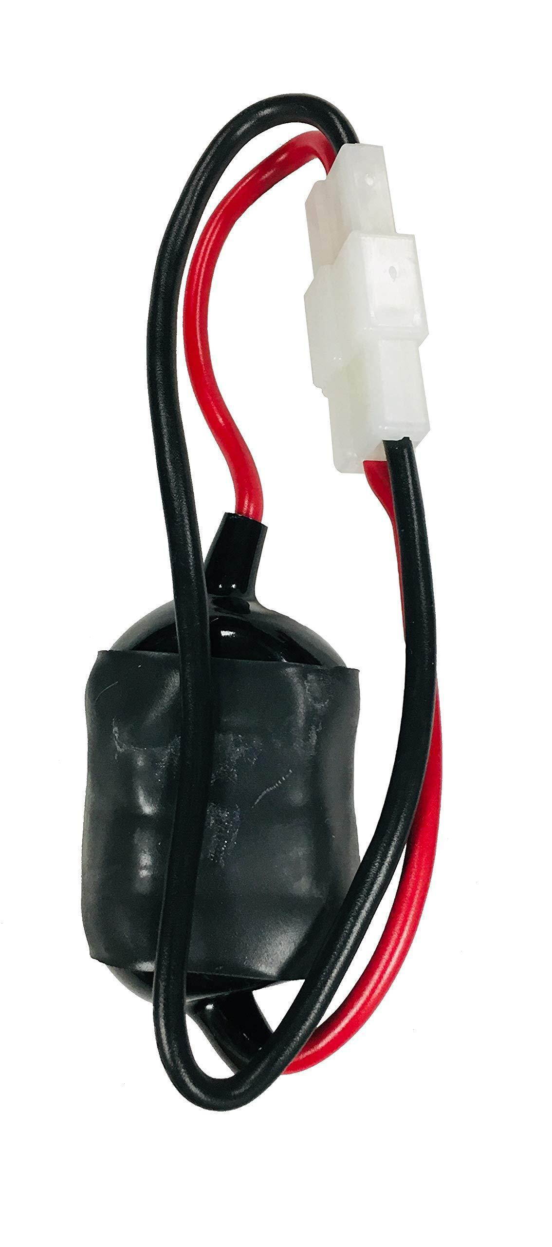 Kenwood Original PG-3B Noise Filter between the mobile transceiver and vehicle battery.