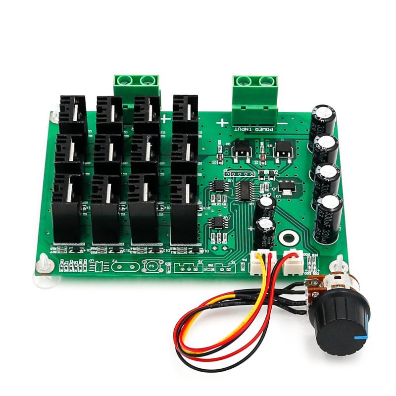 Motor Speed Control Board, DC 10-50V 60A High Power Motor Speed Controller, PWM HHO RC Driver Controller Module with Switch, for Car Motor Speed Regulation, Etc