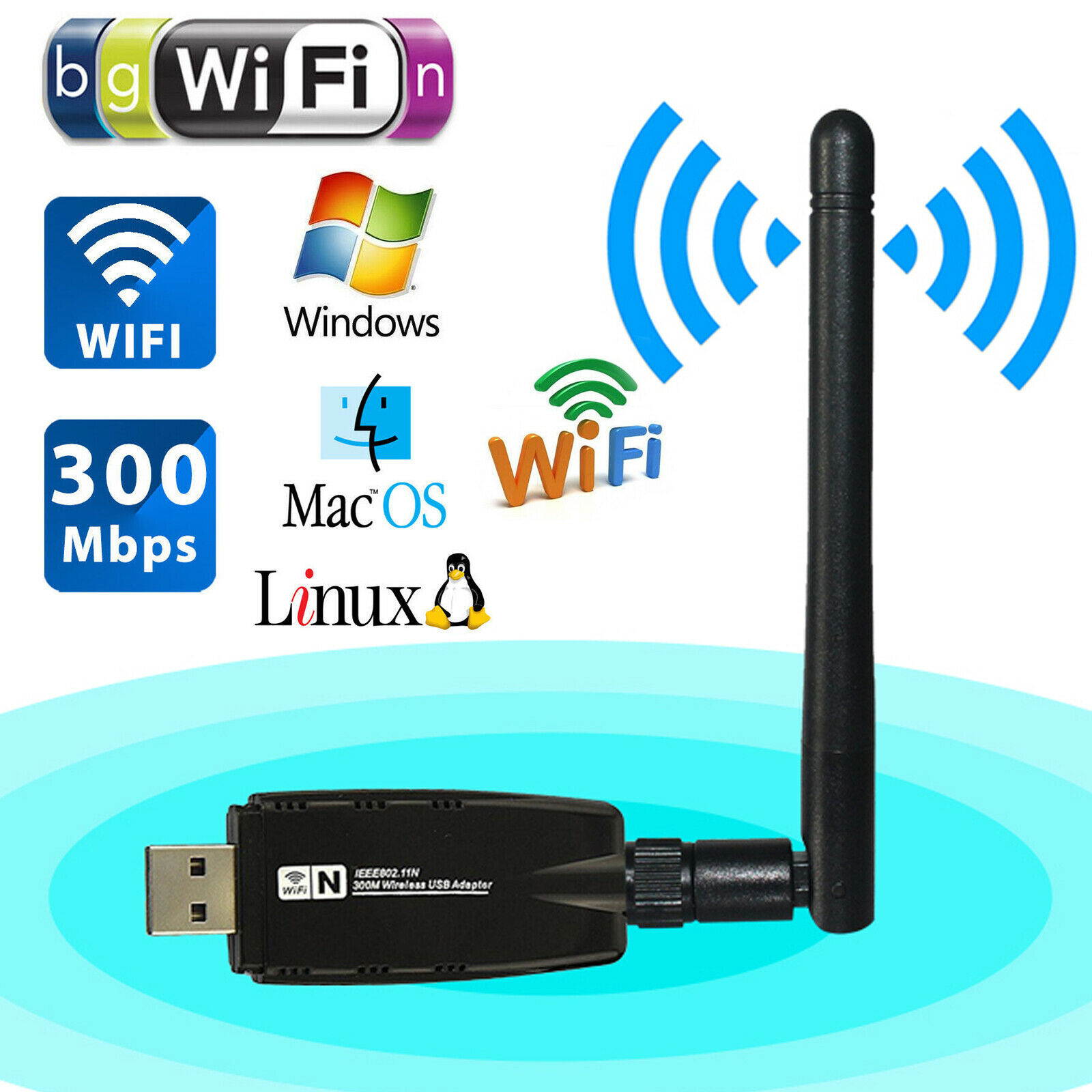 300Mbps Wifi Repeater Wireless-N Range Extender Signal Booster Network Router