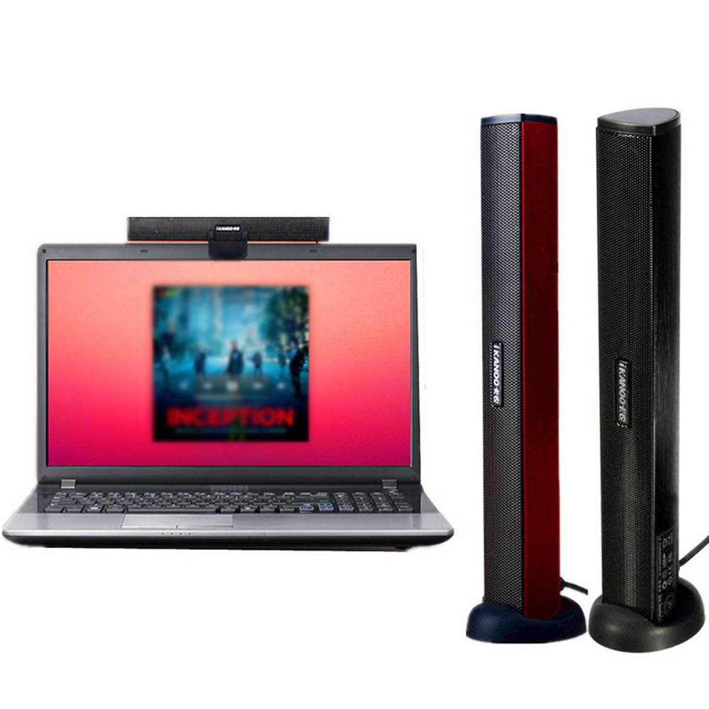 Mini USB Lautsprecher Laptop Subwoofer Stereo Soundbar Loudspeaker for Noteook PC Computer TV