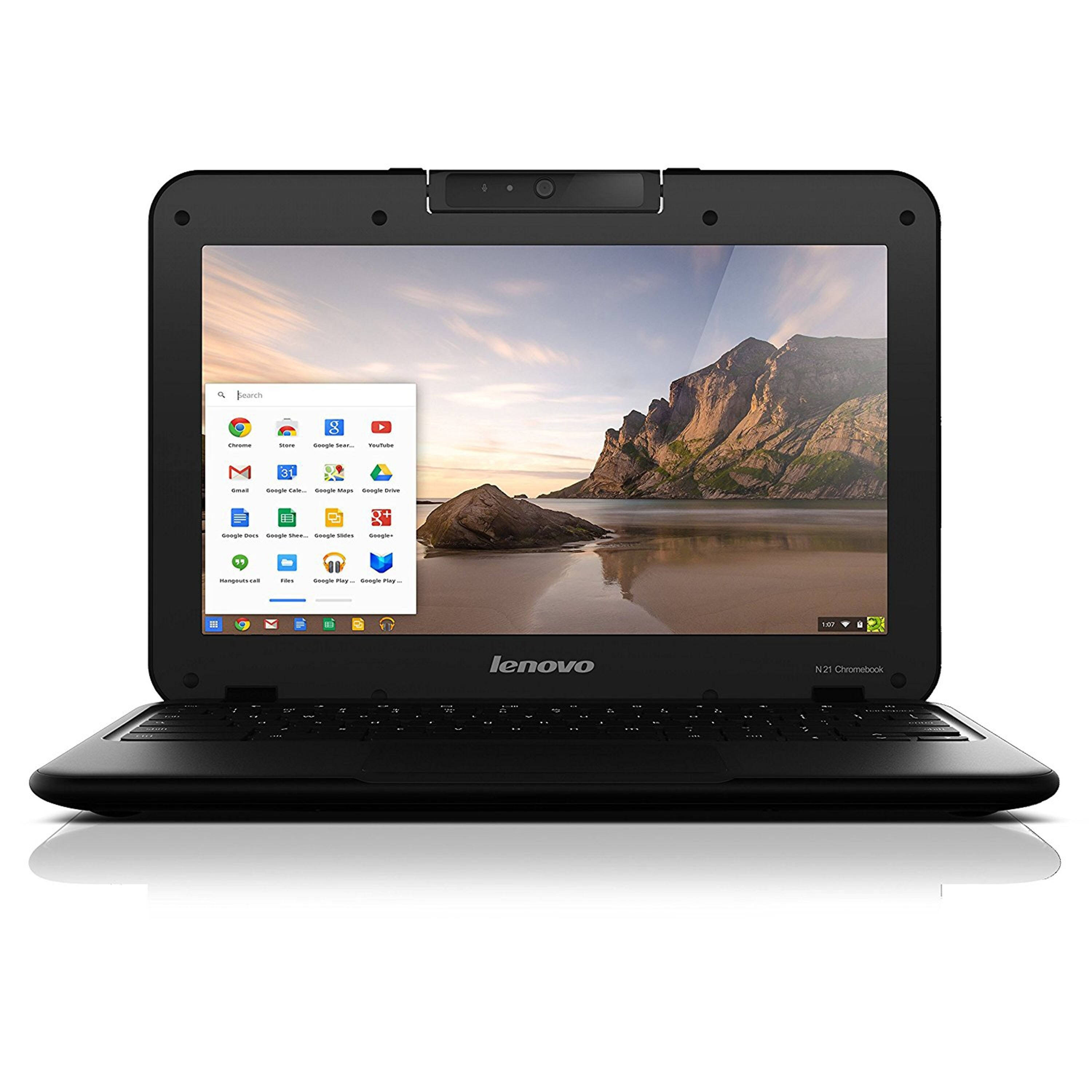 Lenovo Chromebook N21, 2.16 GHz Intel Celeron, 4GB DDR2 RAM, 16GB SSD Hard Drive, Chrome, 11" Screen (Grade B)
