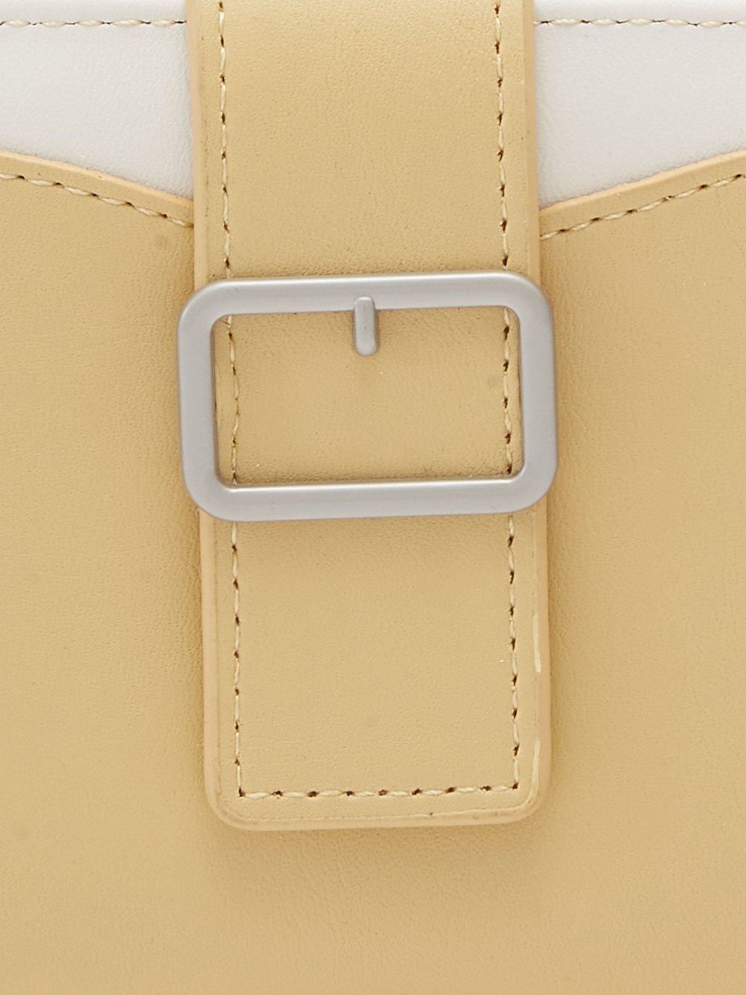 Globus Mustard Color Block Zip Around Wallet for Women