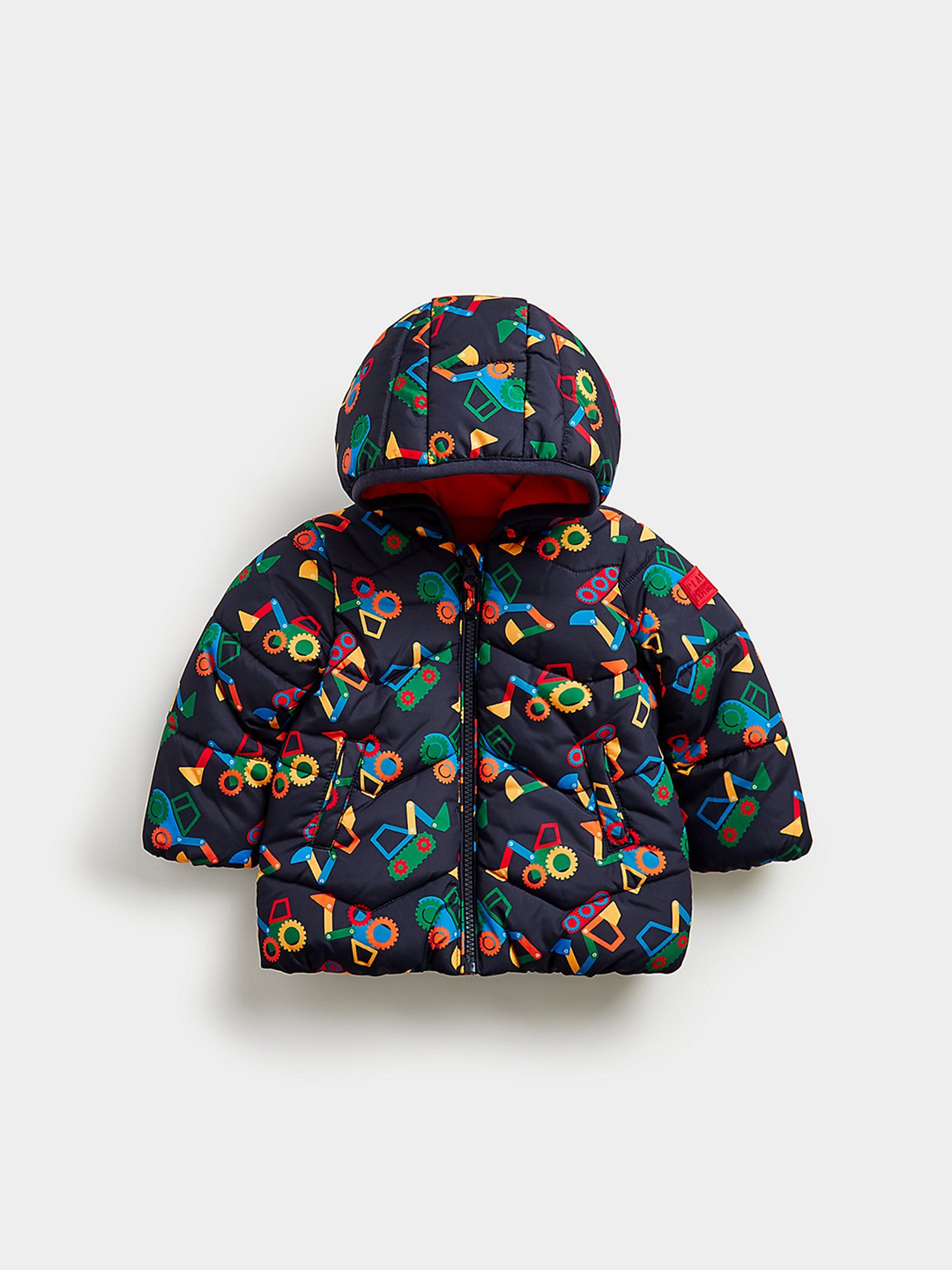 Mothercare Kids Navy Printed Full Sleeves Padded Jacket